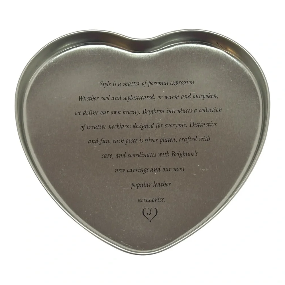 AUTHENTIC BRIGHTON COLLECTIBLES Necklace Pendant Charm GO RED FOR WOMEN With Tin - Picture 11 of 12